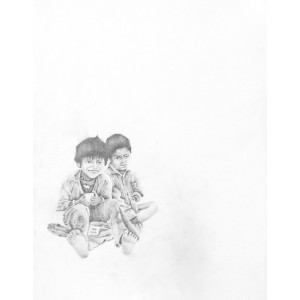 Farhan Jaffery, 11 x 15 Inch, Pencil on Paper, Figurative Painting, AC-FHJ-010